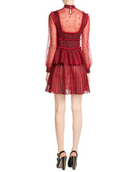 Alexander McQueen Embroidered Dress With Silk And Wool