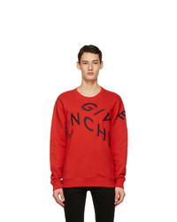Givenchy Red Big Embroidered Refracted Sweatshirt