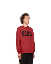 Gcds Red Logo Sweatshirt