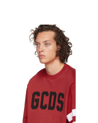 Gcds Red Logo Sweatshirt