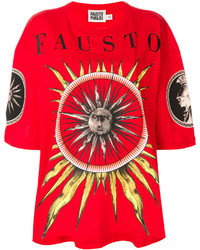 Fausto Puglisi Embroidered Oversized T Shirt