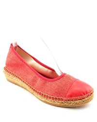 Andre Assous Clair Red Canvas Espadrilles Shoes