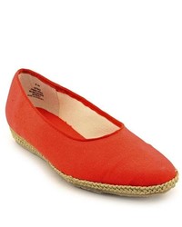 Beacon Newport Red Wide Fabric Espadrilles Shoes Newdisplay
