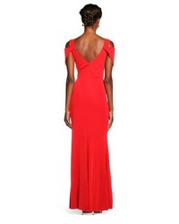 Abs Collection Deep V Neck Triangle Sleeve Gown