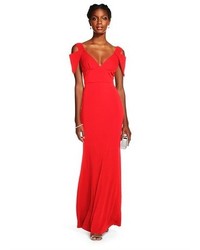 Abs Collection Deep V Neck Triangle Sleeve Gown