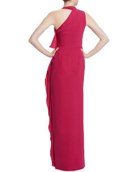 Raoul Billy Jean Draped Column Gown