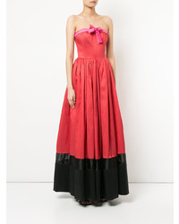 Alexis Mabille Colour Block Strapless Gown