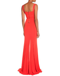 Donna Karan Cross Front Exposed Back Gown