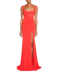 Donna Karan Cross Front Exposed Back Gown