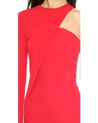 Yigal Azrouel Cut25 By One Shoulder Long Sleeve Gown