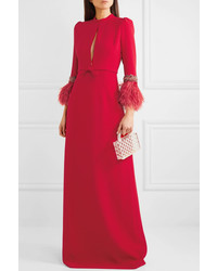 Andrew Gn Embellished Cady Gown