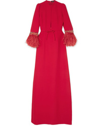 Andrew Gn Embellished Cady Gown