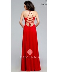 Faviana Evelyn Chiffon Prom Dress