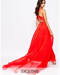 Fame And Partners Drama Queen Maxi Dress With Open Back