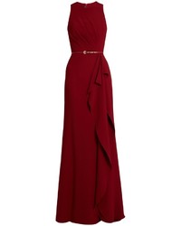 Elie Saab Fluted Panel Cady Gown