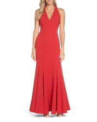 Vince Camuto Halter Trumpet Gown