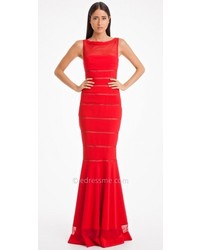 JS Collections Js Collection Illusion Fluted Evening Gown