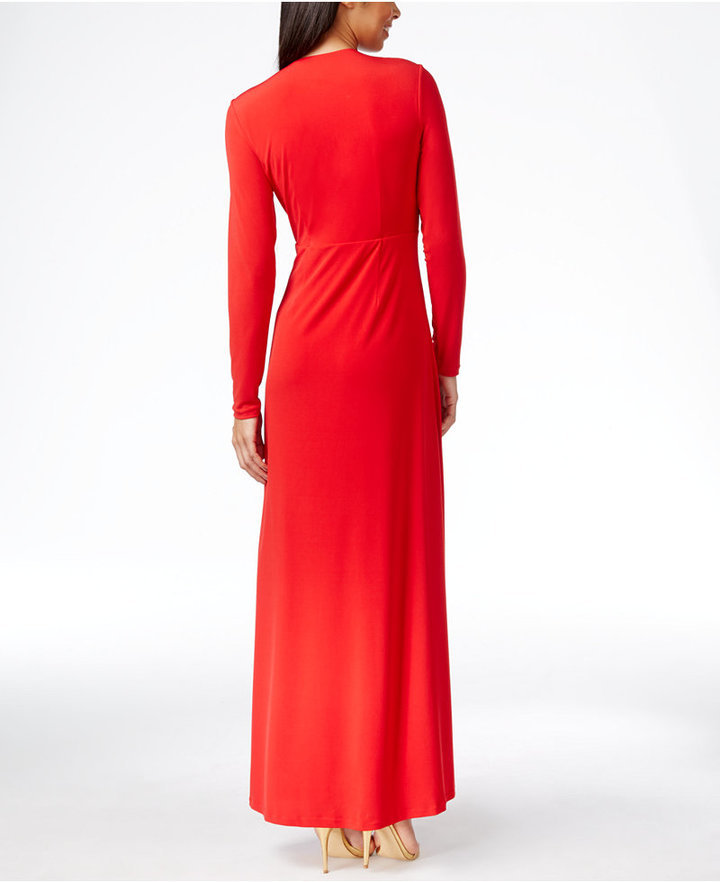 Long Sleeve Calvin Klein Evening Dresses Online | bellvalefarms.com