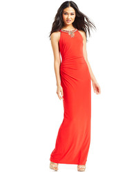 Vince Camuto Necklace Halter Gown