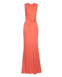Elie Saab Round Neck Cut Out And Twist Front Gown