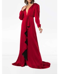 Gucci Shoulder Pad Floor Length Gown