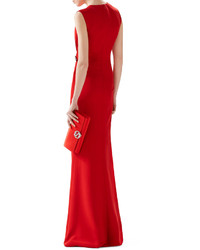 Gucci Silk Cady Ruched Front Gown