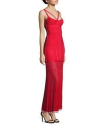 Herve Leger Sleeveless Knit Gown