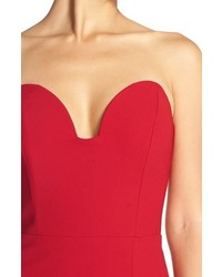 Nicole Miller Strapless Crepe Gown