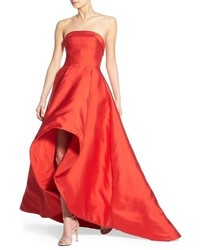 Mac Duggal Strapless Highlow Gown