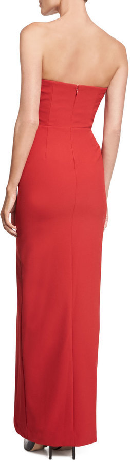 Red Solid Ponte Dress by Nicole Miller for $40