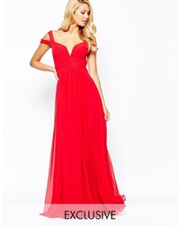 Forever Unique Sweetheart Maxi Dress With Off Shoulder