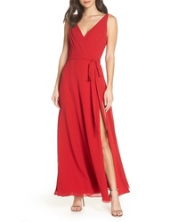 Fame and Partners The Dinah Tte Wrap Gown
