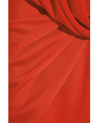 Givenchy Twist Front Gown In Red Stretch Jersey