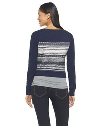 Mossimo Cropped Fair Isle Sweater Supply Co