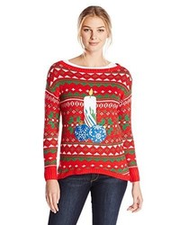 Isabellas Closet Candlestick And Ornats Ugly Christmas Sweater