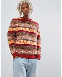 ASOS DESIGN Jumper With All Over Pattern