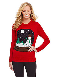 Lisa International Light Up Snowglobe Christmas Sweater
