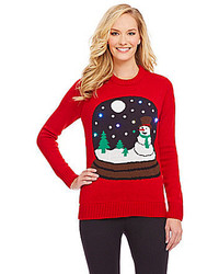 Lisa International Light Up Snowglobe Christmas Sweater