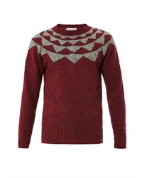 Michael Bastian Geometric Fair Isle Knit Sweater