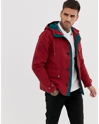 Pretty Green Hooded Jacket In Red