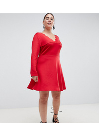 AX Paris Plus Scalloped Edge Swing Dress