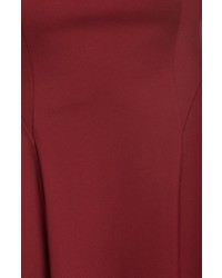Adrianna Papell Short Sleeve Ponte Fit Flare Dress