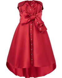 Alexis Mabille Tie Detailed Faille Mini Dress