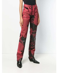 Calvin Klein 205W39nyc Painted Print Flared Jeans