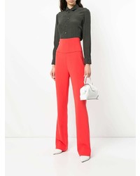 Semsem High Waisted Flared Trousers
