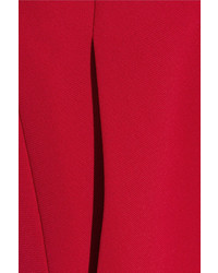Altuzarra Nettle Cropped Crepe Flared Pants Crimson