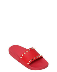 Valentino Rockstud Pvc Slide Sandals