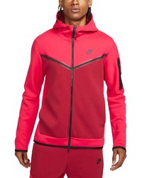 Nike Sportswear Tech Fleece Zip Hoodie In Very Berrypomegranateblack At Nordstrom