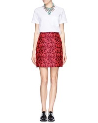 Nobrand Calista Floral Jacquard Pleat Skirt