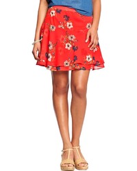 Old Navy Floral Crinkle Chiffon Skirts